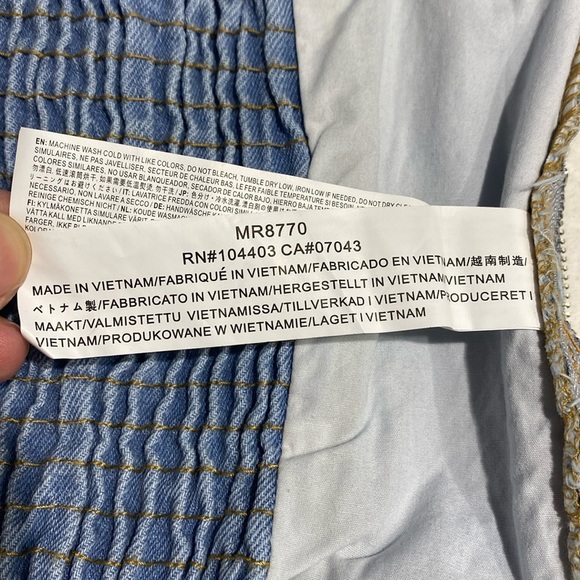 New Moon River Demin Jean Bustier Wrap top.Size M blue ⭐️⭐️⭐️⭐️ - Picture 8 of 16